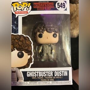 Ghostbuster dustin from season 2 of stranger things funko pop